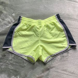 Women’s xs neon yellow Danskin Now athletic shorts